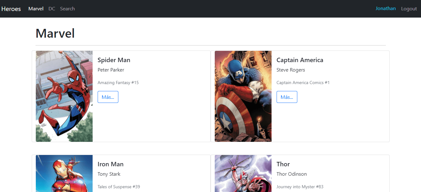 Marvel y DC consumiendo API